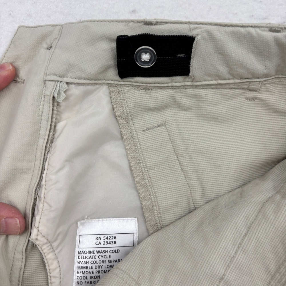 Royal Robbins Hiking Shorts Womens 4 Tan Nylon Lightweight Outdoor Utility - Picture 7 of 11